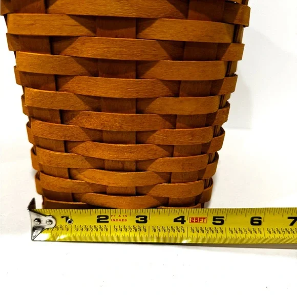 Longaberger Maple Wood Lidded Basket Set New - Picture 3 of 14